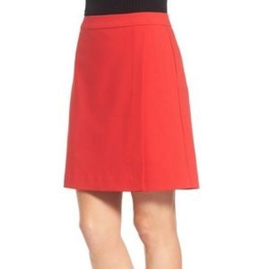 Halogen Coral Wrap A-line Skirt